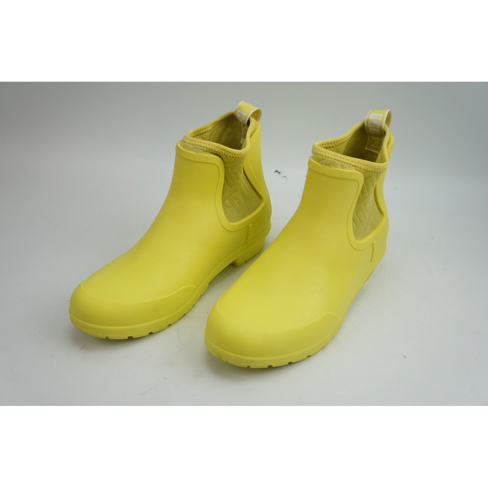 UGG Drizlita Rain Boots Yellow Waterproof Sheepskin Insole VGC sz Unknown